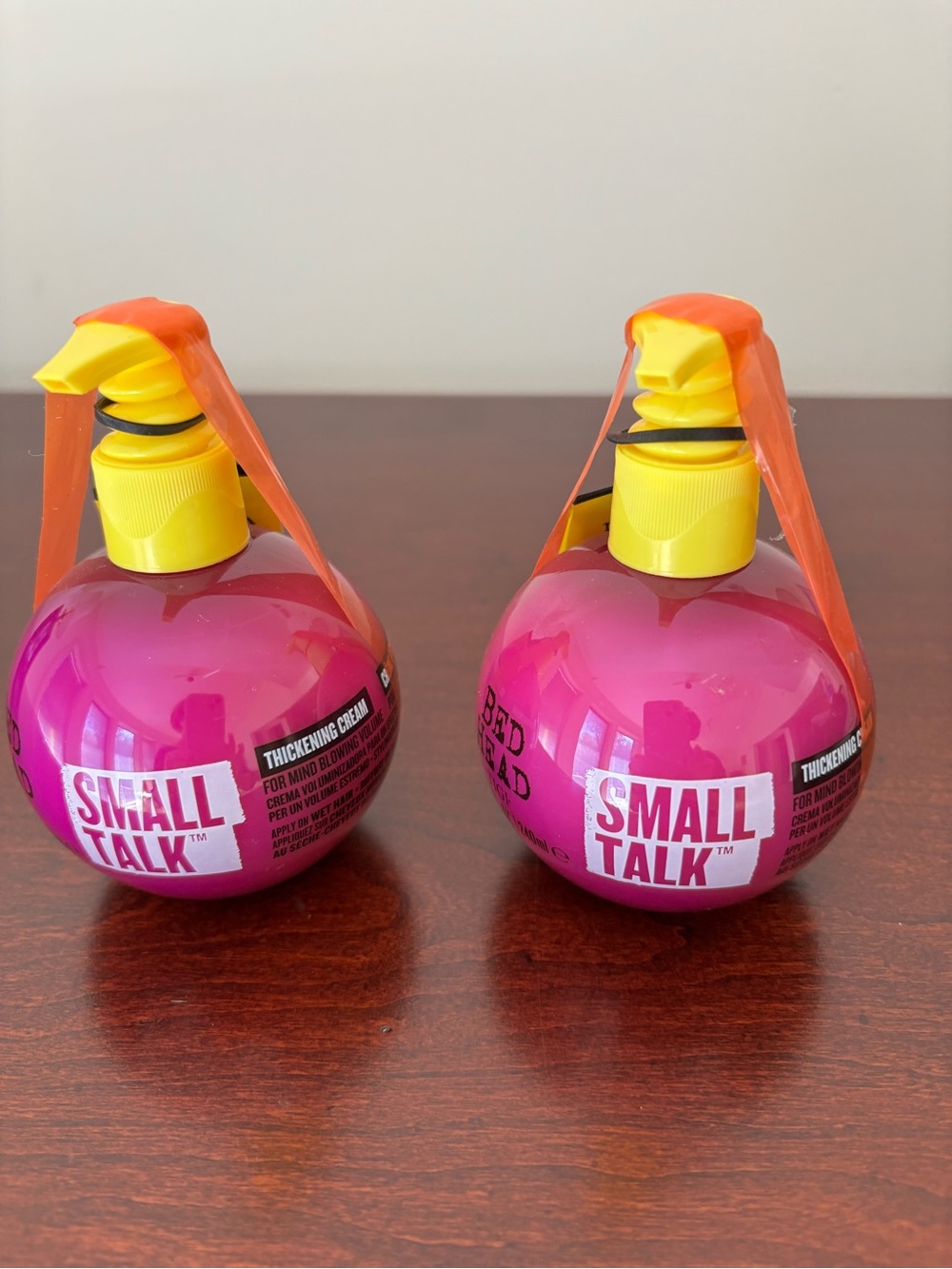 Small Talk Thickening Cream Duo - Bright Pink & Yellow.  By Bed Head